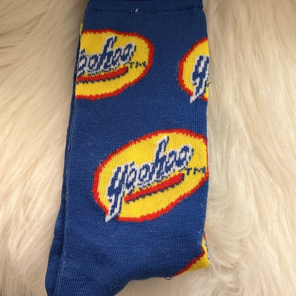 Yahoo Blue, Red, Yellow, & White Crew Socks - Picture 7 of 17